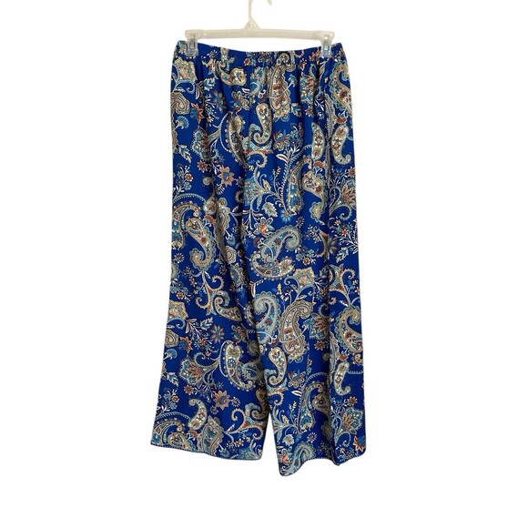 Tolani Collection Zadie Blouse And Pants Size S Blue Paisley New - Picture 9 of 12
